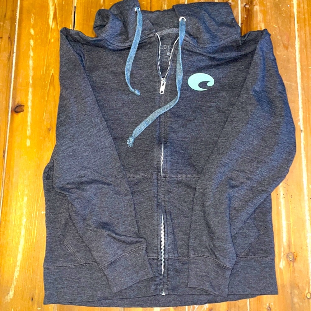 Costa lightweight zip front hoodie